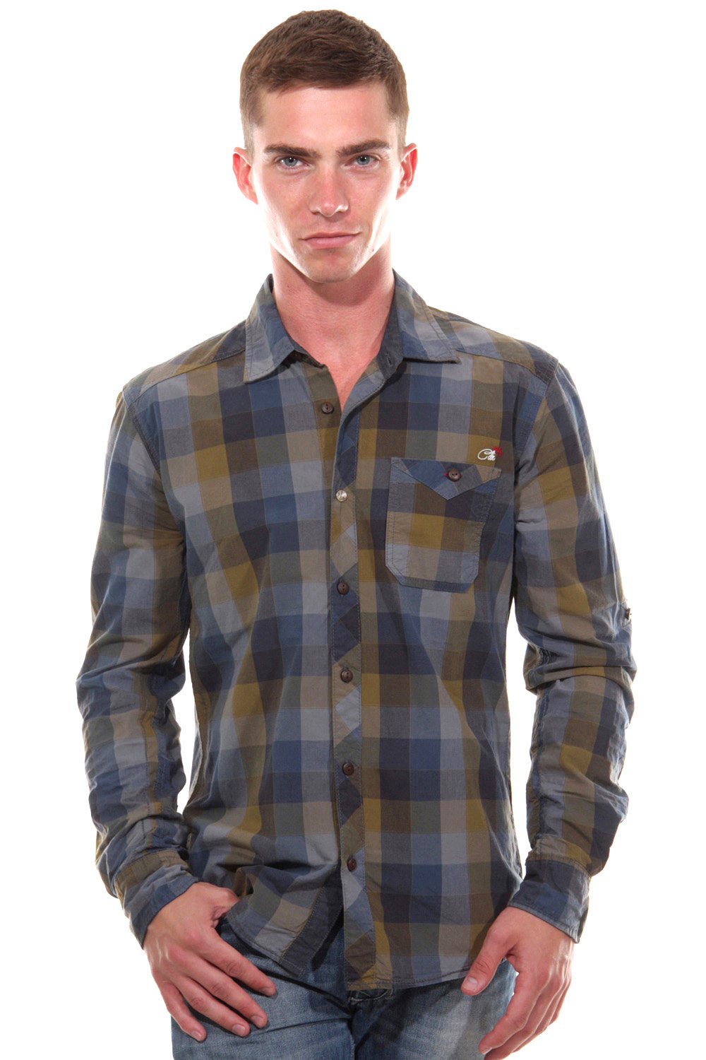 CAZADOR long sleeve shirt regular fit at oboy.com