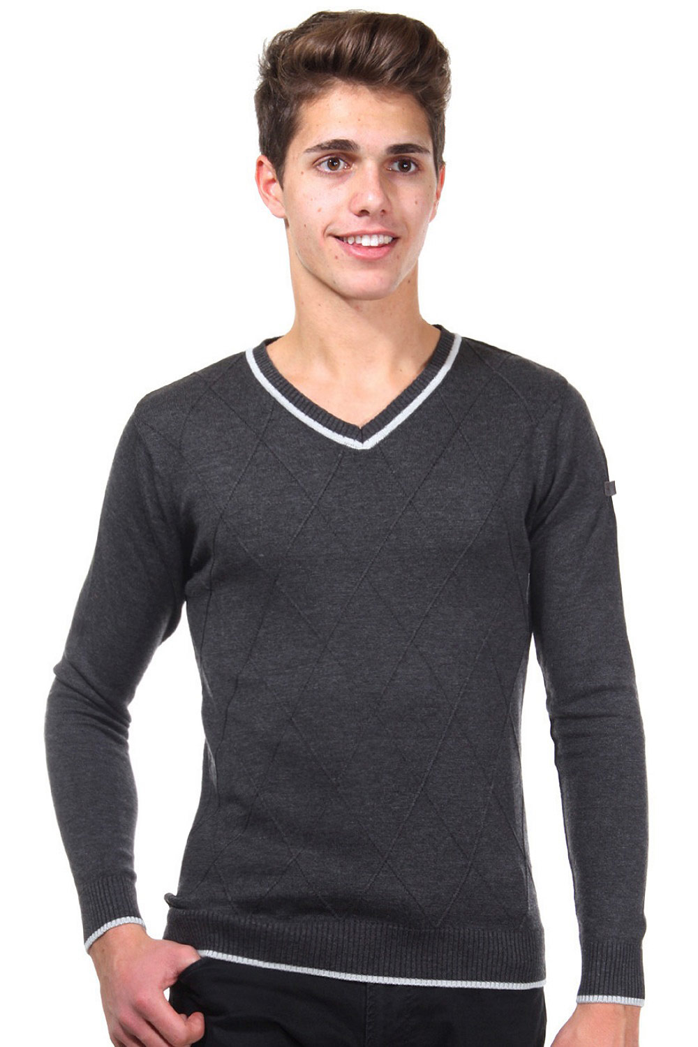 V neck slim fit jumper cheap