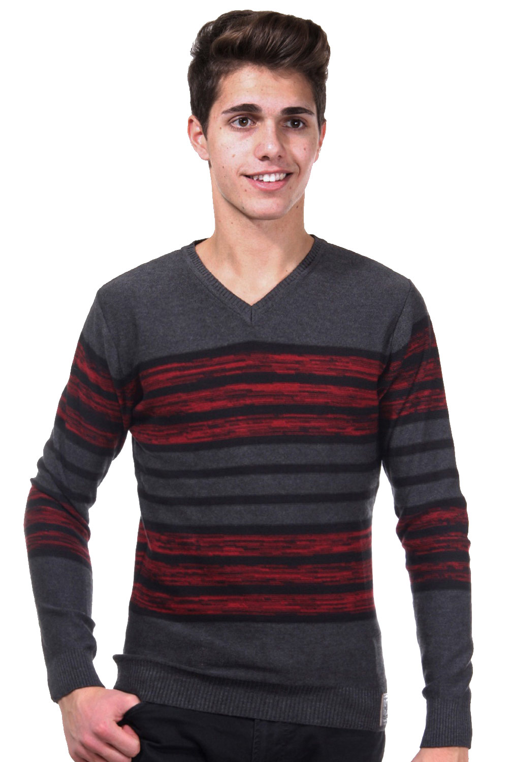 R-NEAL jumper v-neck slim fit at oboy.com