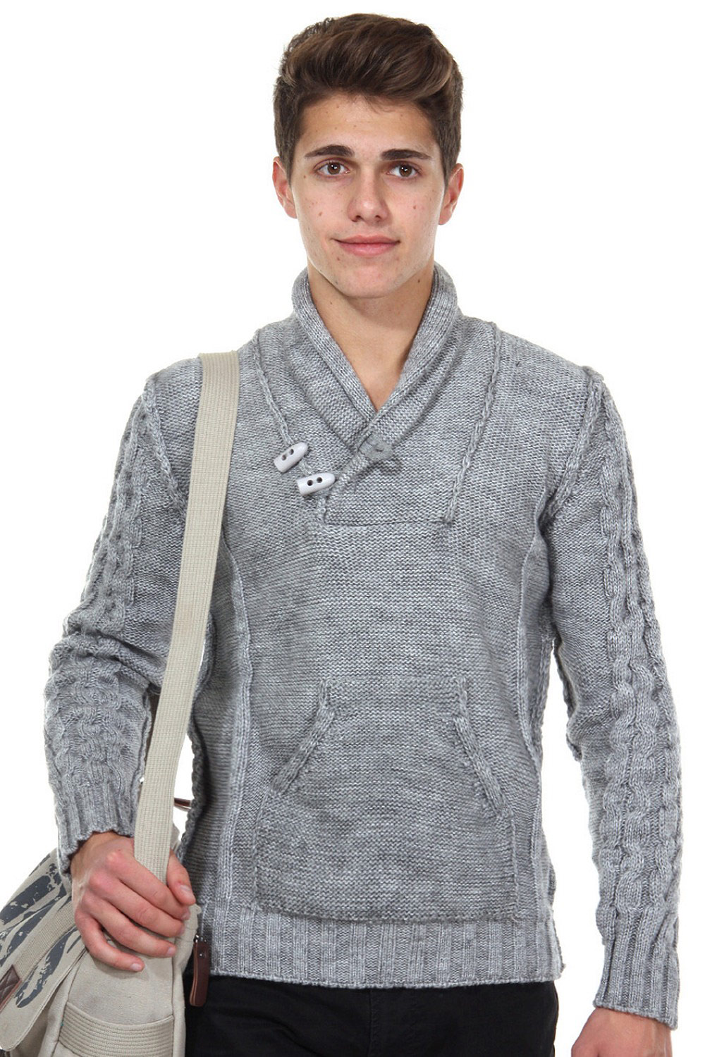 R-NEAL jumper shawl collar slim fit at oboy.com
