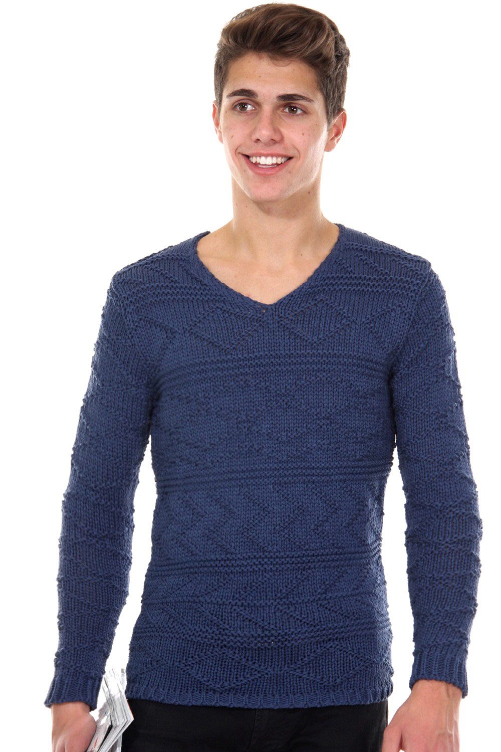 R-NEAL jumper v-neck slim fit at oboy.com
