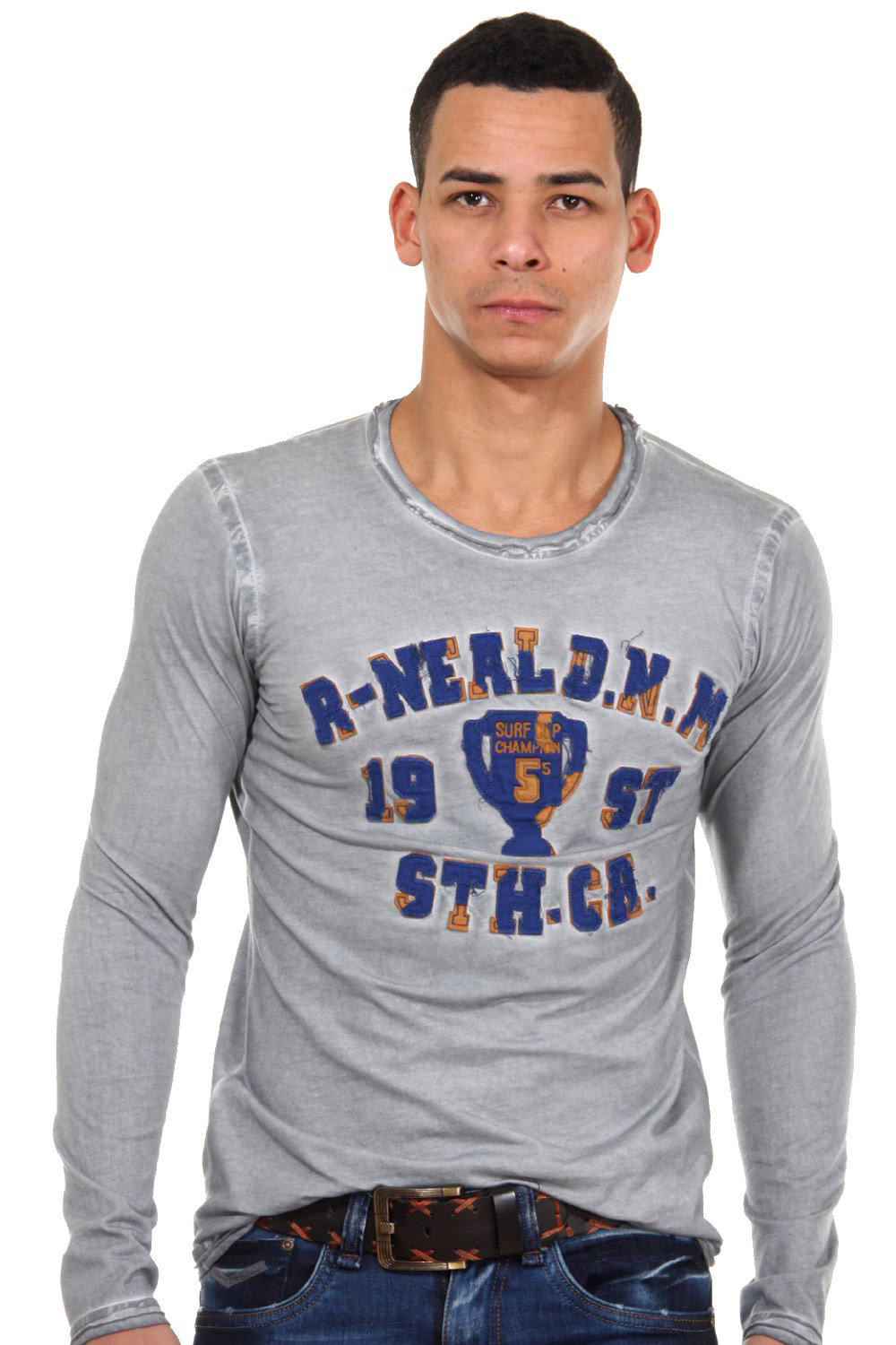R-NEAL long sleeve top r-neck regular fit at oboy.com