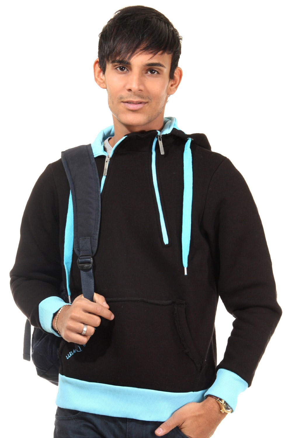 R-NEAL hoodie sweater with zip regular fit at oboy.com