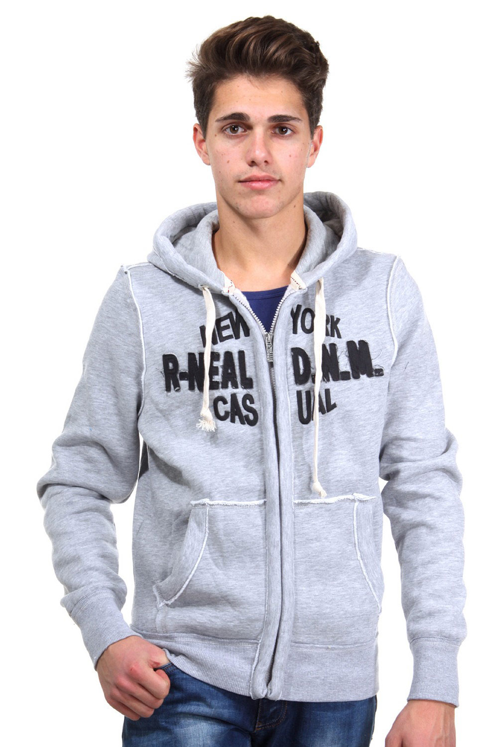 R-NEAL hoodie sweat jacket regular fit at oboy.com