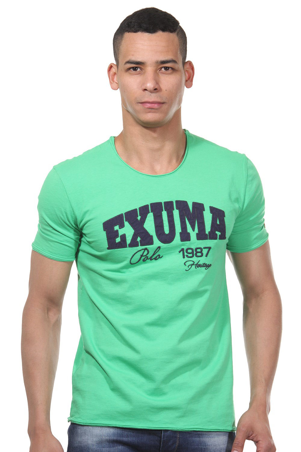 EXUMA t-shirt r-neck slim fit at oboy.com