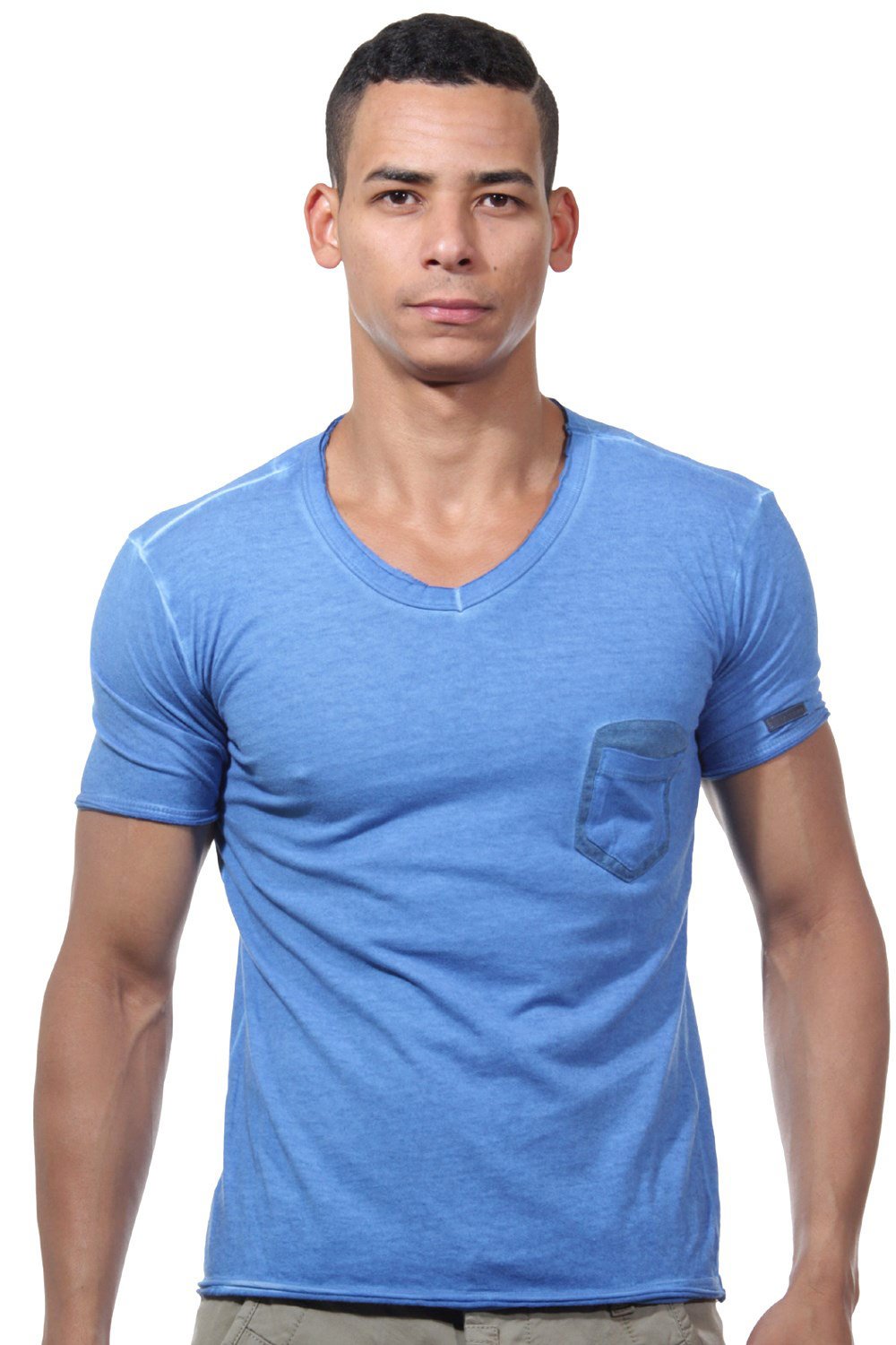 EXUMA t-shirt v-neck slim fit at oboy.com