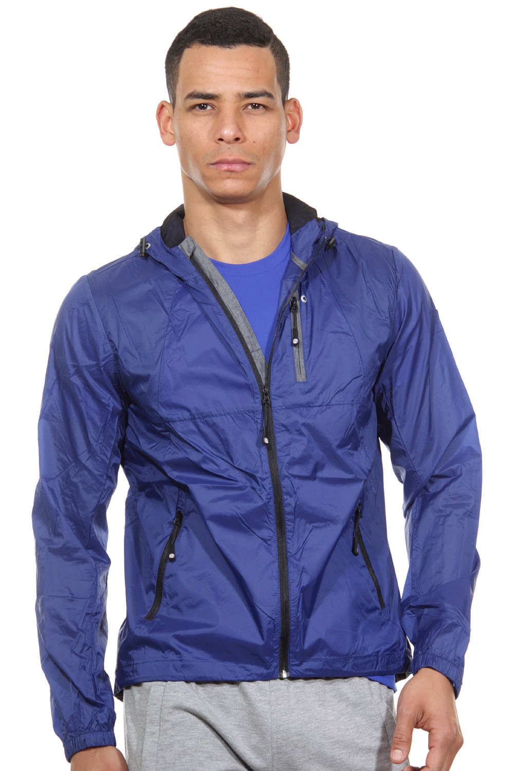 EXUMA ACTIVE hoodie running jacket slim fit at oboy.com