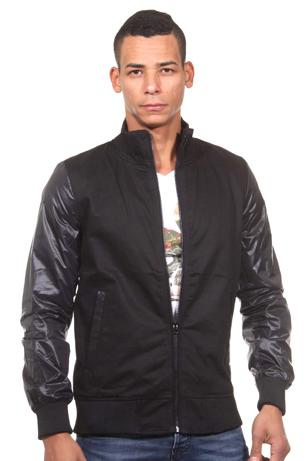 MARC*US jacket stand-up collar slim fit at oboy.com