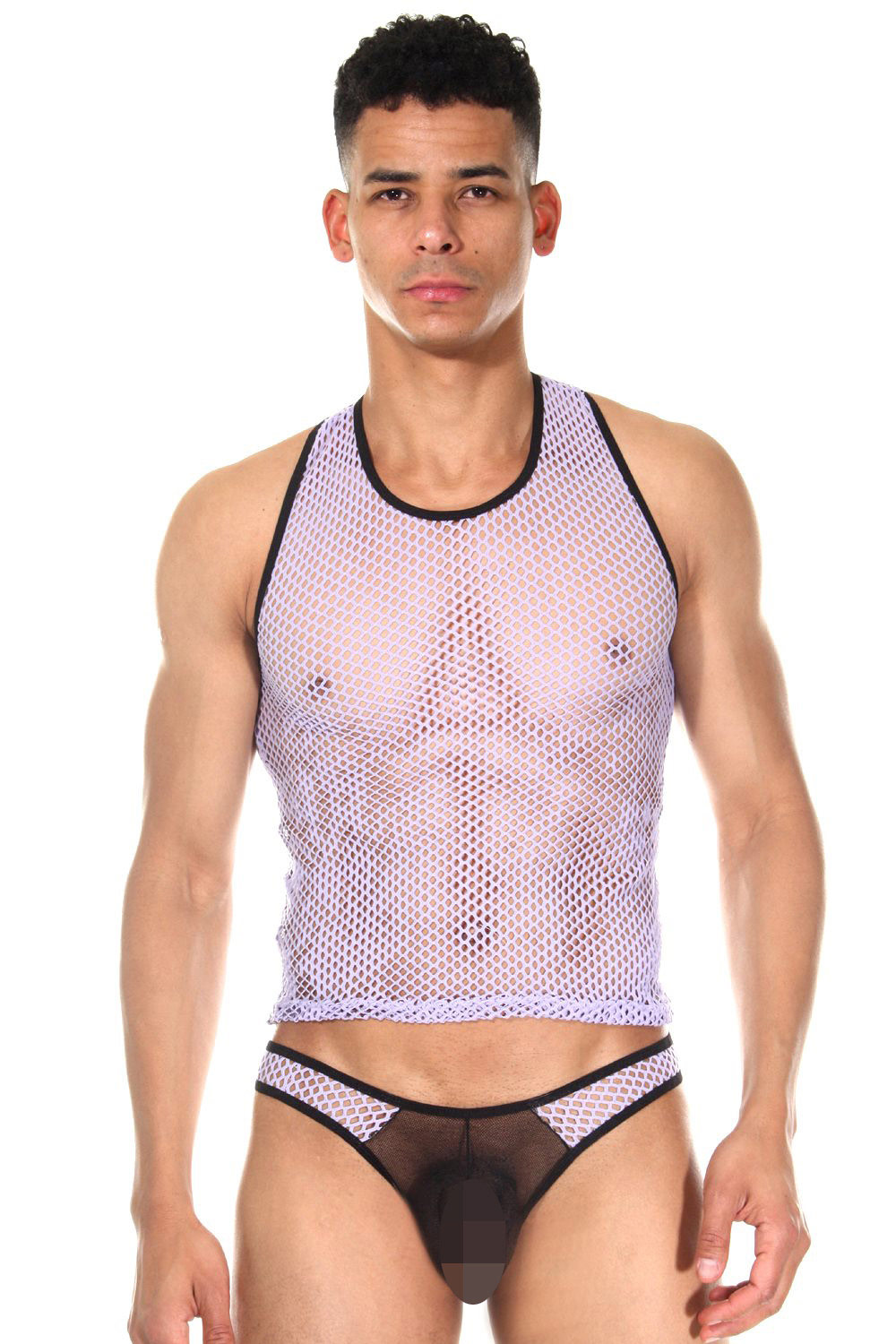 LA BLINQUE set thong and athletic shirt at oboy.com