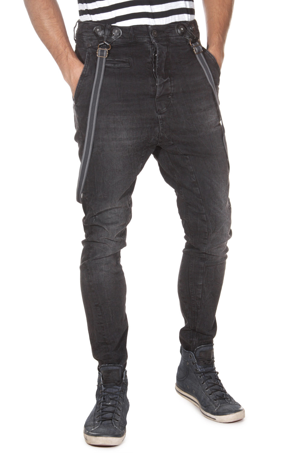 VSCT jeans with suspenders at oboy.com