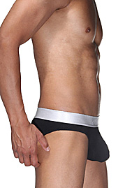 OBOY SILVER hip brief at oboy.com