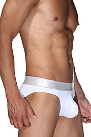 OBOY SILVER hip brief at oboy.com