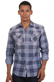 AGLIO & OLIO long sleeve jeansshirt slim fit at oboy.com