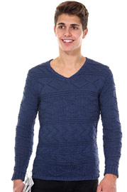 R-NEAL jumper v-neck slim fit at oboy.com