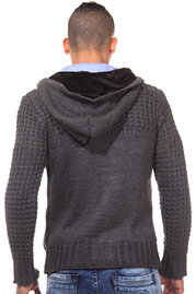 R-NEAL hoodie cardigan slim fit at oboy.com