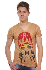 R-NEAL t-shirt v-neck slim fit at oboy.com