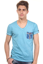 R-NEAL t-shirt v-neck slim fit at oboy.com