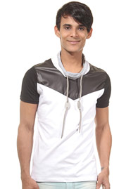 R-NEAL t-shirt shawl collar slim fit at oboy.com