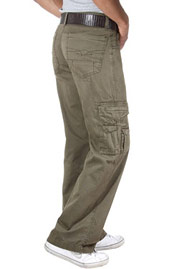 BRIGHT vintage cargo trousers at oboy.com