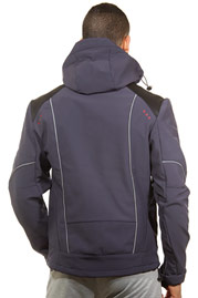 EXUMA ACTIVE hoodie softshell jacket slim fit at oboy.com