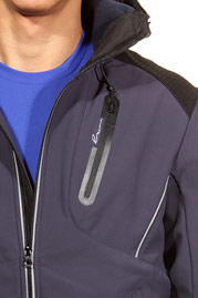 EXUMA ACTIVE hoodie softshell jacket slim fit at oboy.com