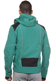 EXUMA ACTIVE hoodie softshell jacket slim fit at oboy.com