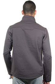 EXUMA ACTIVE softshell jacket with stand up collar slim fit at oboy.com