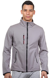 EXUMA ACTIVE softshell jacket with stand up collar slim fit at oboy.com