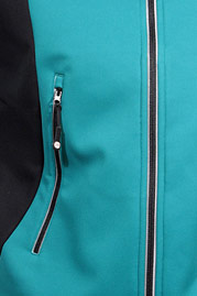 EXUMA ACTIVE softshell jacket with stand up collar slim fit at oboy.com