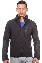 EXUMA ACTIVE softshell jacket with stand up collar slim fit at oboy.com