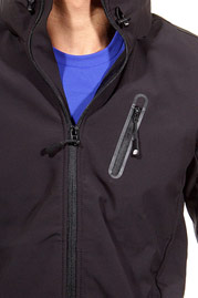 EXUMA ACTIVE softshell jacket with stand up collar slim fit at oboy.com